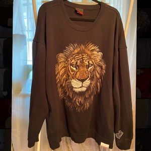 Diamond Supply lion head sweatshirt